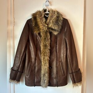 Novelti faux fur coat